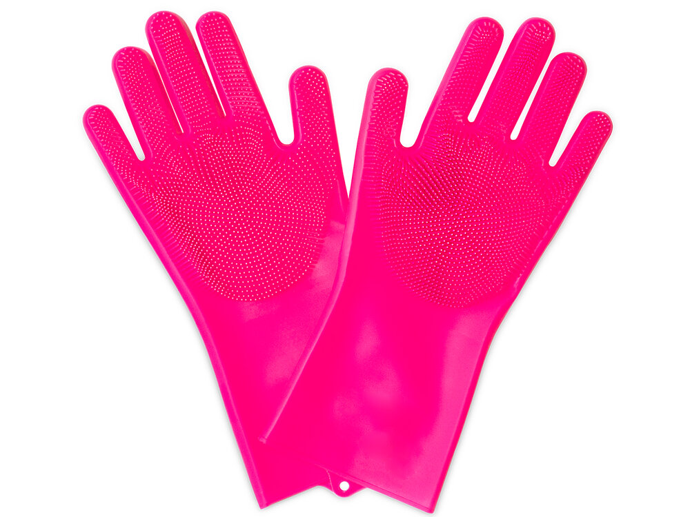 Muc Off Deep Scrubber Gloves  M pink